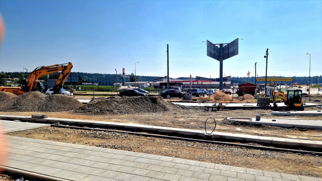 Paneriškių gatvės atkarpa iki Gariūnų g (Paneriškių g.) - Bike path, Street - construction photos
