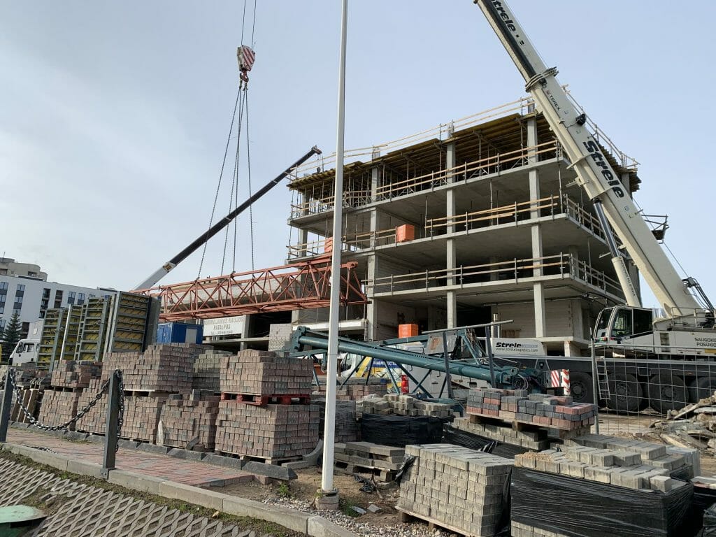 Ateities Trio verslo centras (Ateities g. 29) - Office center - construction photos