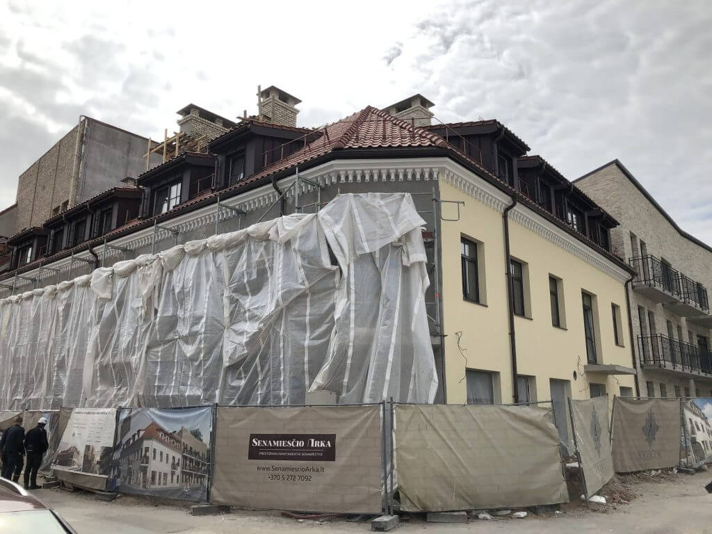 Senamiesčio arka (Plačioji g. 4) - Multi apartment - construction photos