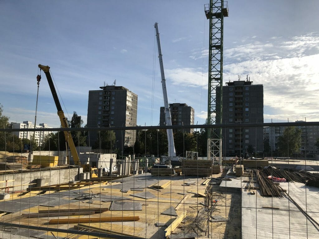 Viršuliškių stogai (Viršuliškių g. 38) - Multi apartment - construction photos