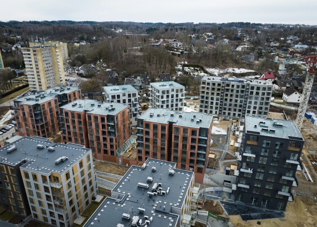 Vilnelės skverai 2 etapas (Manufaktūrų g. 7) - Multi apartment - construction photos