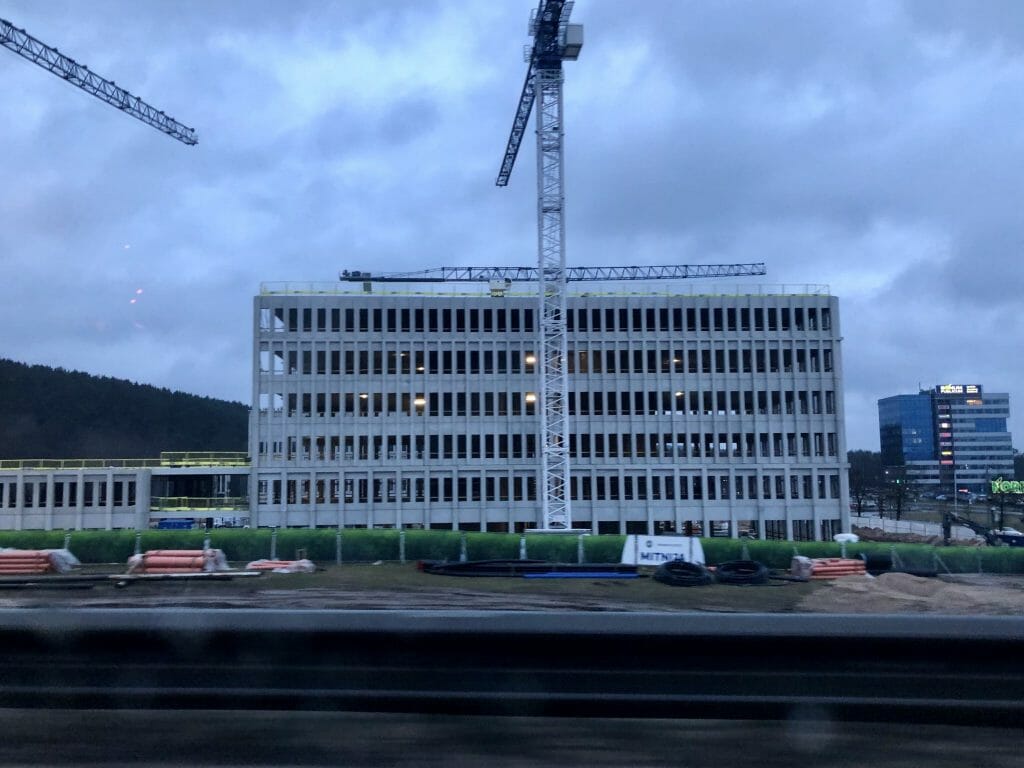 Business Garden Vilnius 1 etapas (Laisvės pr. 10) - Office center - construction photos