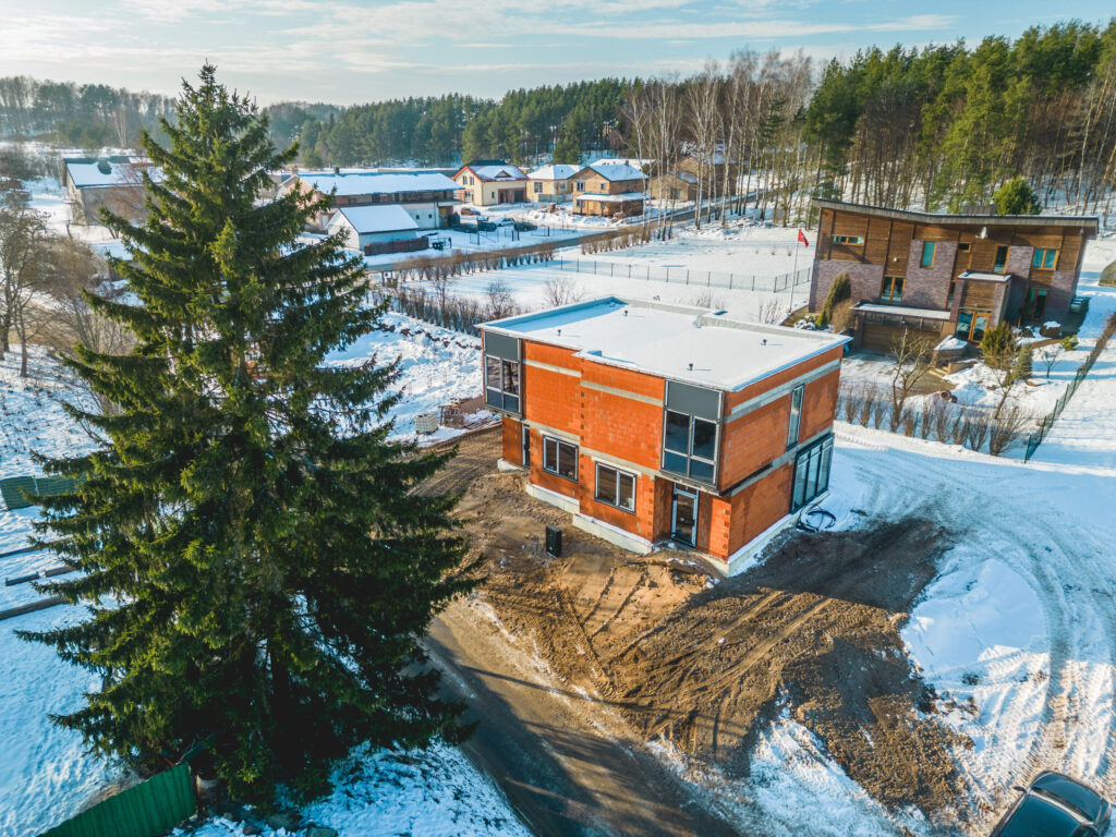 Barsukynės namai (Barsukynės g. 28, 28A) - Rindu mājas - būvdarbu attēli