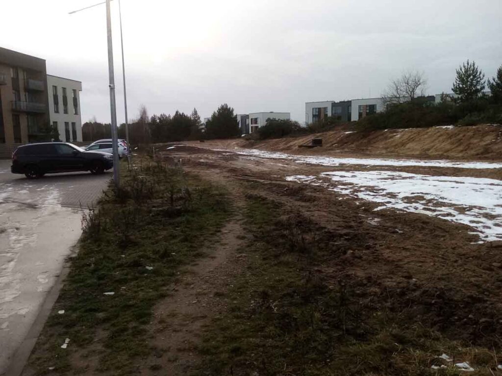 Gilužio g. (Gilužio g.) - Dviračių takas, Gatvė - statybų nuotraukos