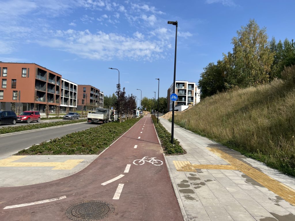 Karaliaučiaus g. atkarpa, Vištyčio g., J. Bretkūno g. atkarpa (Karaliaučiaus g., Vištyčio g., J. Bretkūno g.) - Bike path, Street - construction photos
