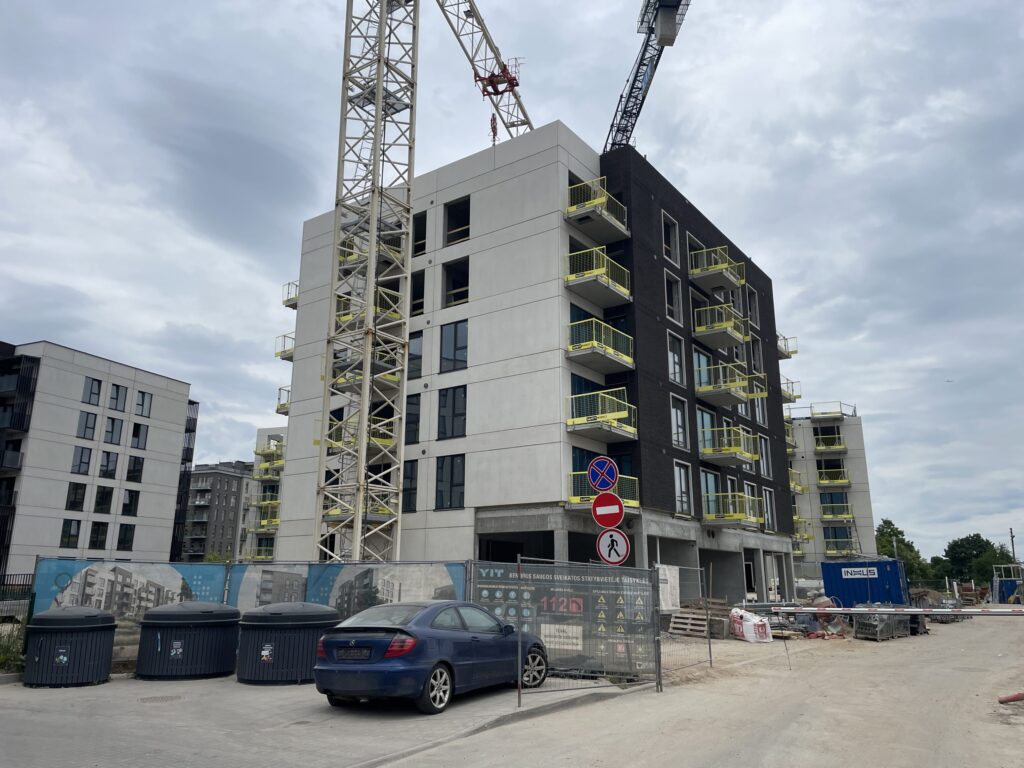 Naujasis Skansenas 5 etapas (Linkmenų g. 8, 10) - Daugiabutis - statybų nuotraukos