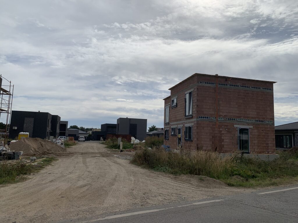 M. ir P. Šalčių g. 45-57 (M. ir P. Šalčių g. 45-57) - Rindu mājas - būvdarbu attēli