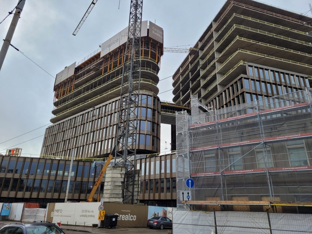 HERO (Lvivo g. 21) - Office center - construction photos