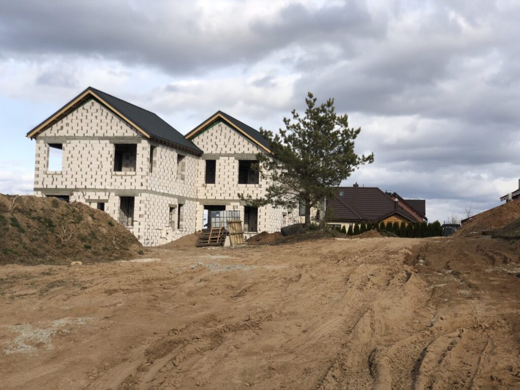 Nakvišų g. 25, 27, 29 (Nakvišų g. 25, 27, 29) - Row housing - construction photos