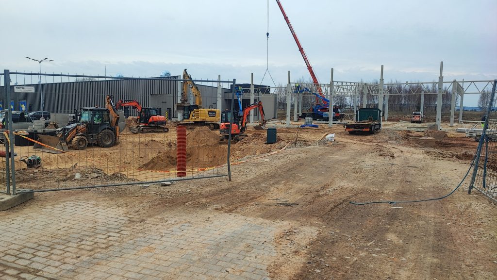 Dangeručio g. 2, 4 (Dangeručio g. 2, 4) - Shopping center - construction photos