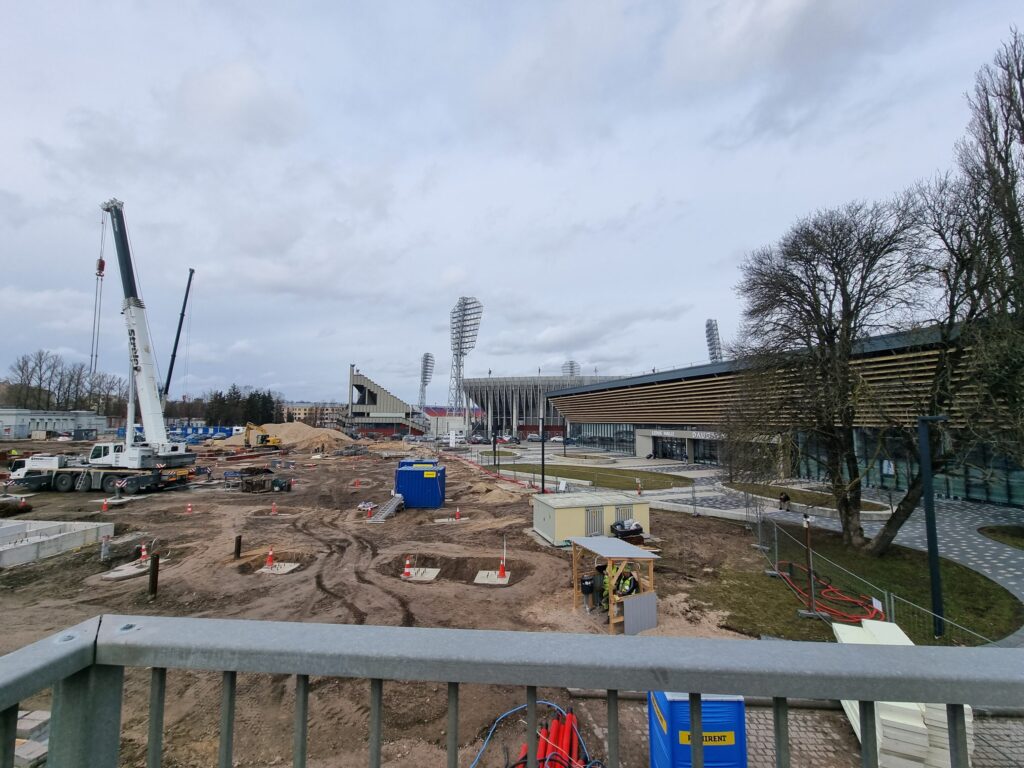 Daugavas stadiona vieglatlētikas manēža (Augšiela 1) - Sports arena - construction photos