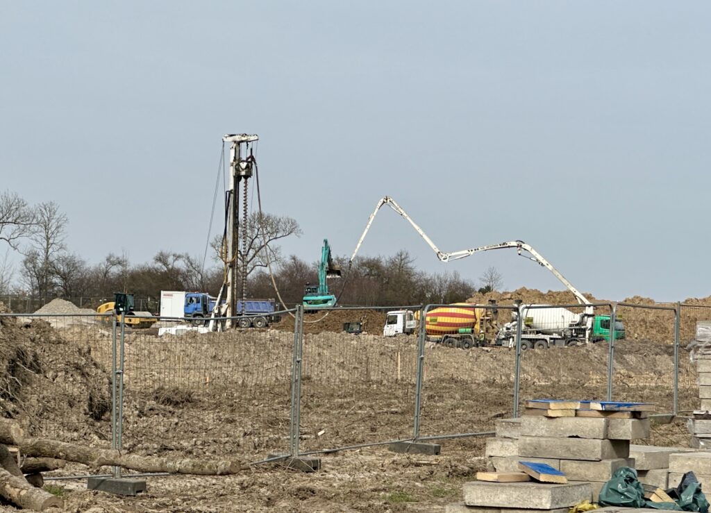 Liepų parkas 1 pastatas (Liepų g. 80) - Shopping center - construction photos