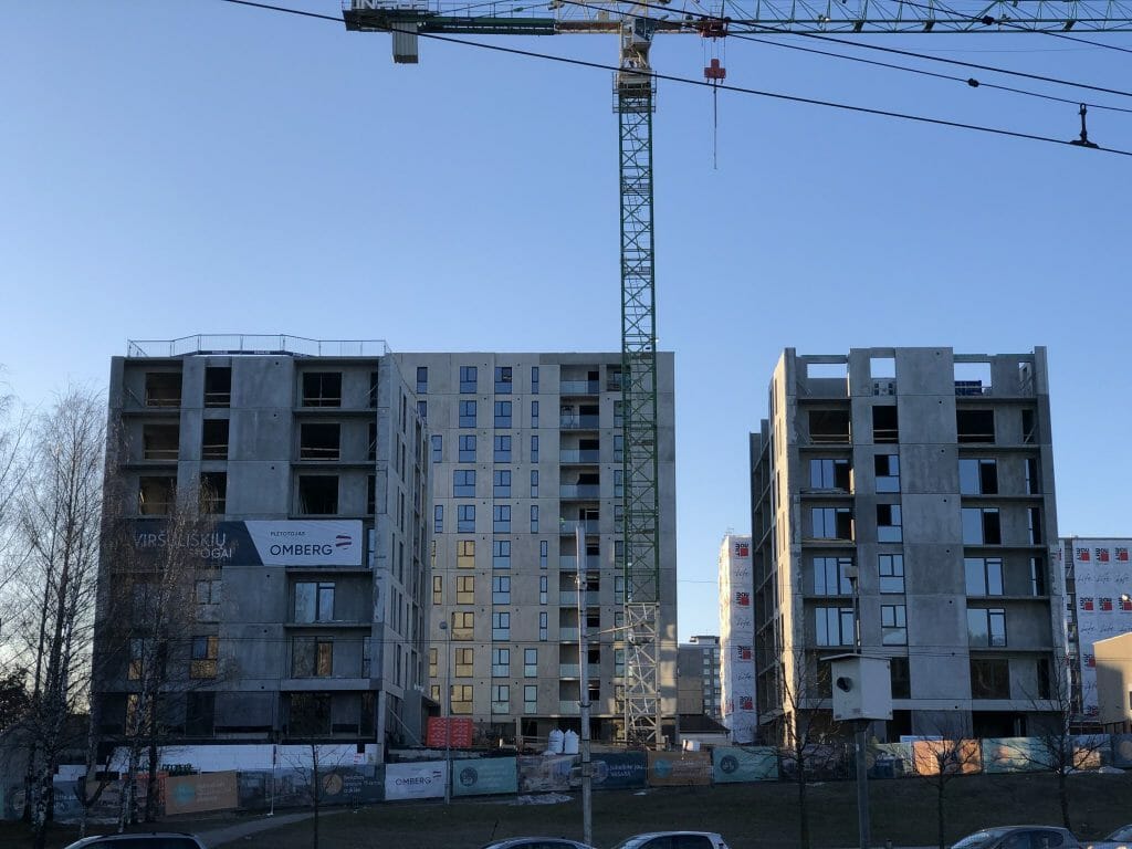 Viršuliškių stogai (Viršuliškių g. 38) - Multi apartment - construction photos