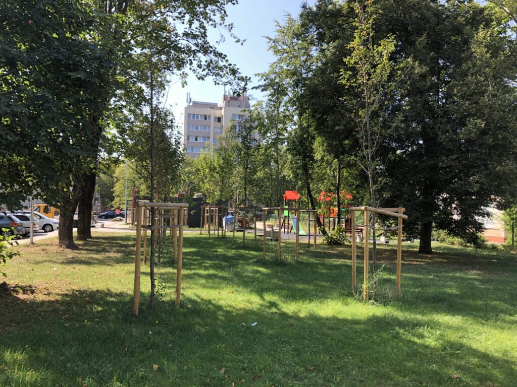 Rumpiškių kvartalas (III teritorija) (Taikos pr.,Rumpiškės g., Sausio 15-osios g.) - Pedestrian path - construction photos