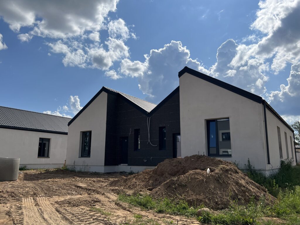 Vorupės namai (Papiškių g., Vorupės g.) (Vorupės g. 66, 68, 74, 76, Papiškių g. 45, 47, 49, 51) - Row housing - construction photos