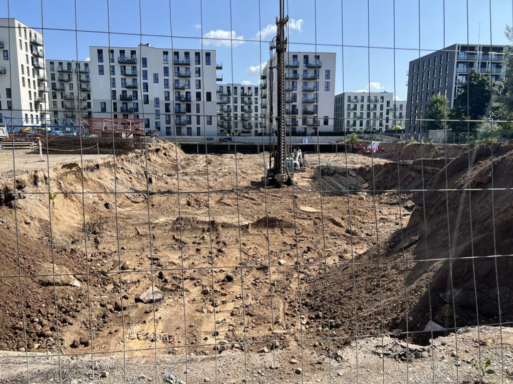 Business Stadium 5 (Rinktinės g. 3) - Biroju centrs - būvdarbu attēli