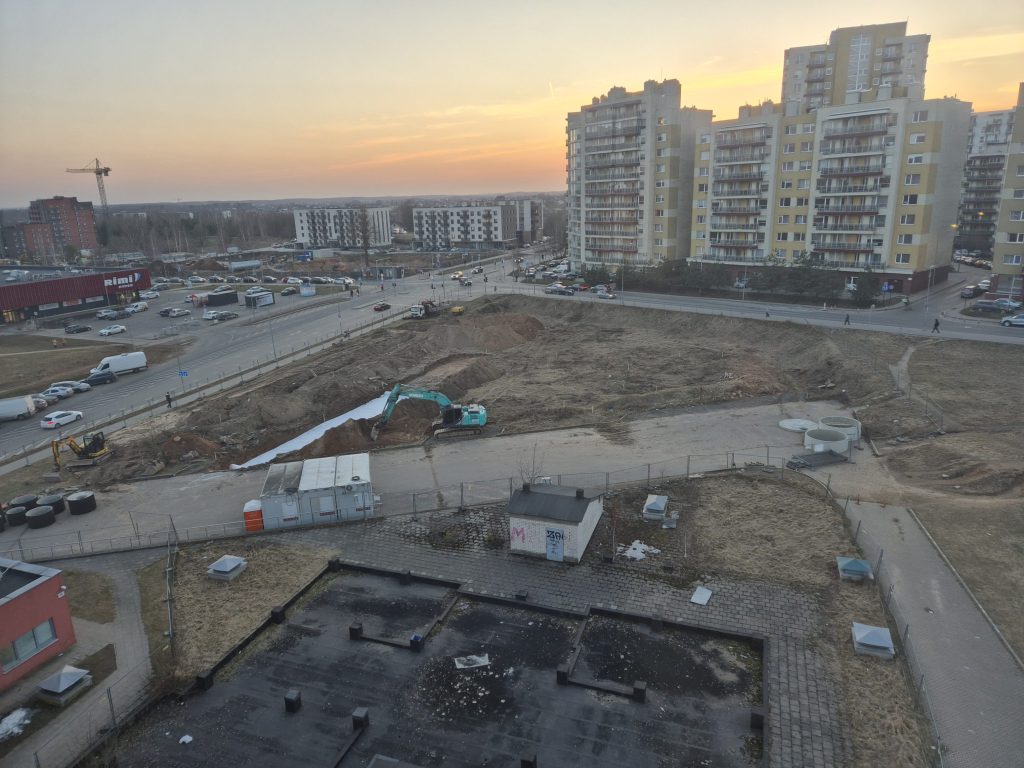 Perkūnkiemio g. 44 (LIDL?) (Perkūnkiemio g. 44) - Food store - construction photos