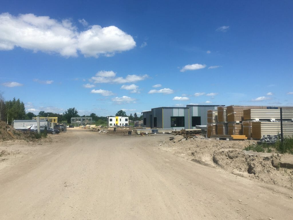 Vynuogyno namai (Varžupio g. 33A, 33B) - Row housing - construction photos