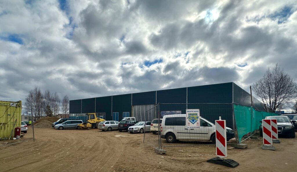 Estų g. 1 (Estų g. 1) - Baseins, Tirdzniecības centrs, Sporta būve - būvdarbu attēli