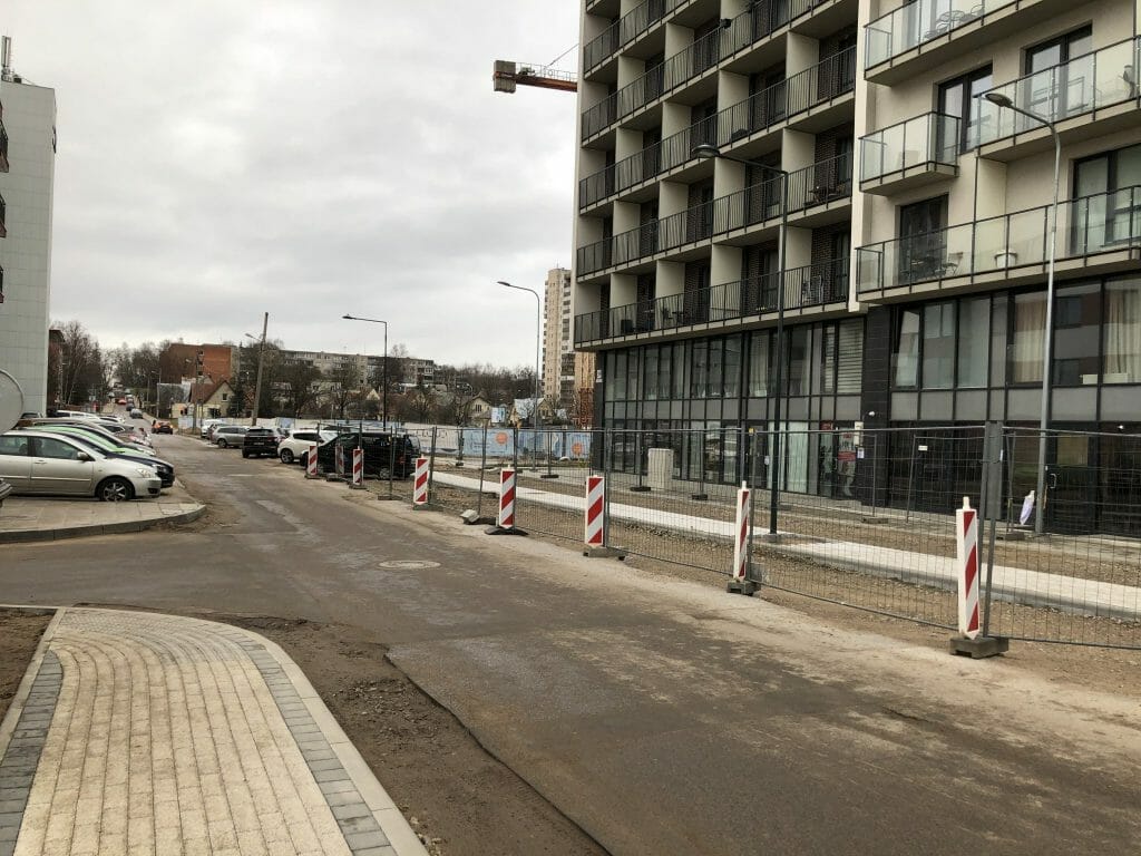 Giedraičių ir S. Fino g. (Giedraičių g.) - Bike path, Street - construction photos