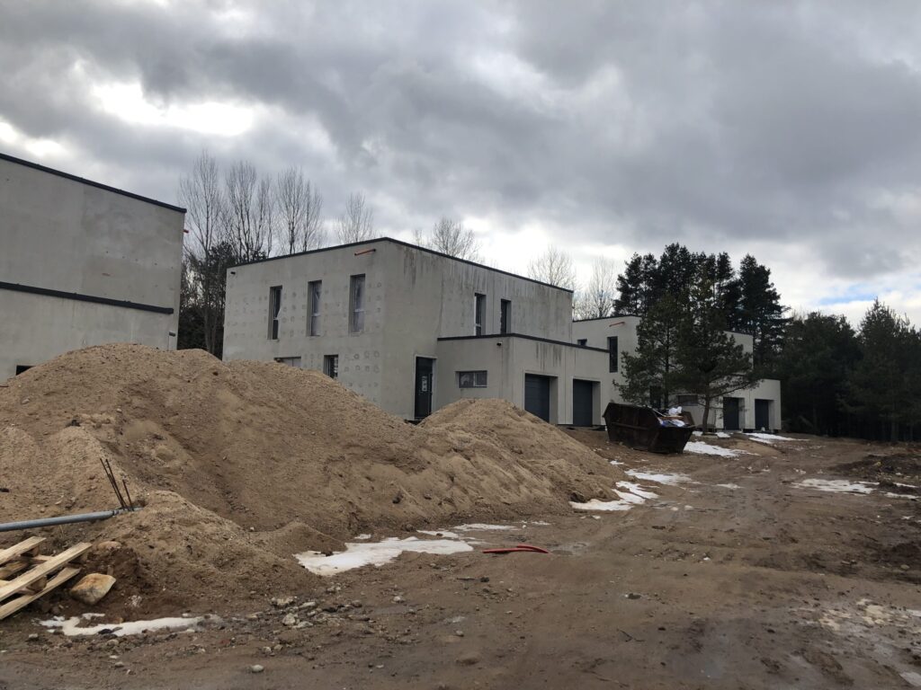 Namai prie miško (A. Mickevičiaus g. 137, 139, 141) - Private house community - construction photos