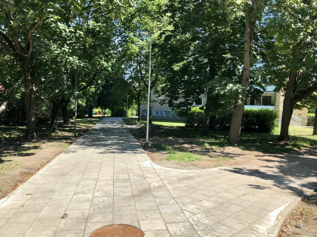 Žirmūnų trikampio modernizavimas (Tuskulėnų g.) - Bike path, Pedestrian path - construction photos