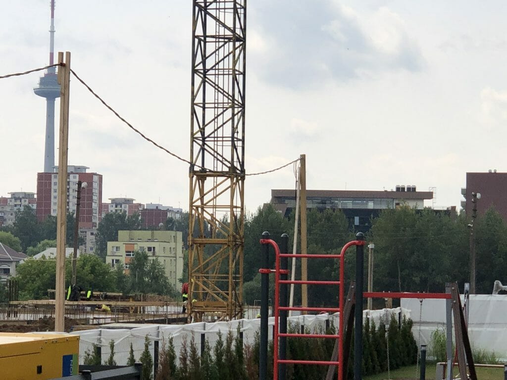 S15 (Spaudos g. 15) - Multi apartment - construction photos