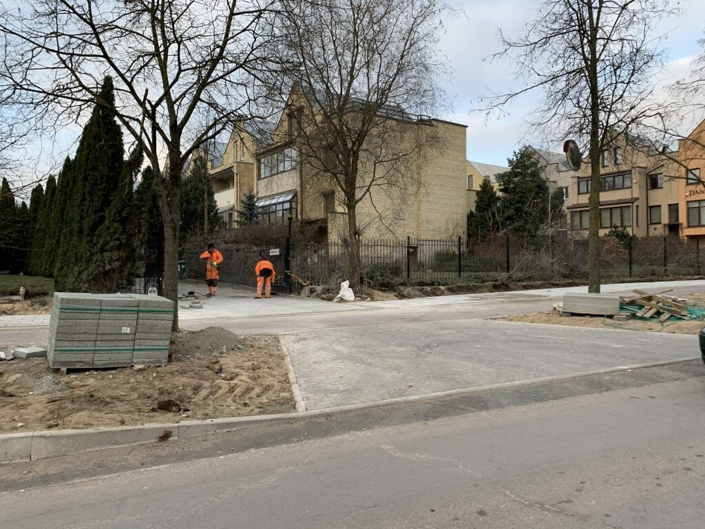Fabijoniškių g. dviračių takas nuo Ateities g. iki Ukmergės g. (Fabijoniškių g.) - Bike path - construction photos