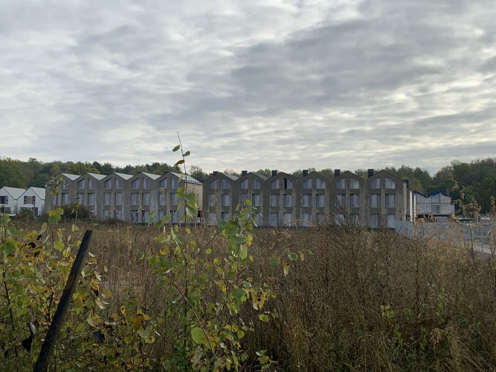 Riverland 1 etapas (Lazdynėlių g. 51, 53, 55, 57, 59, 61, 63) - Row housing - construction photos