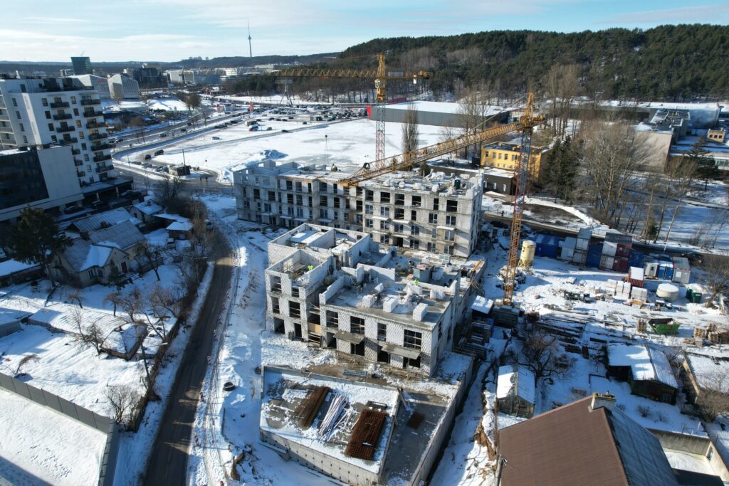 LINK TEN (Linkmenų g. 19) - Multi apartment - construction photos