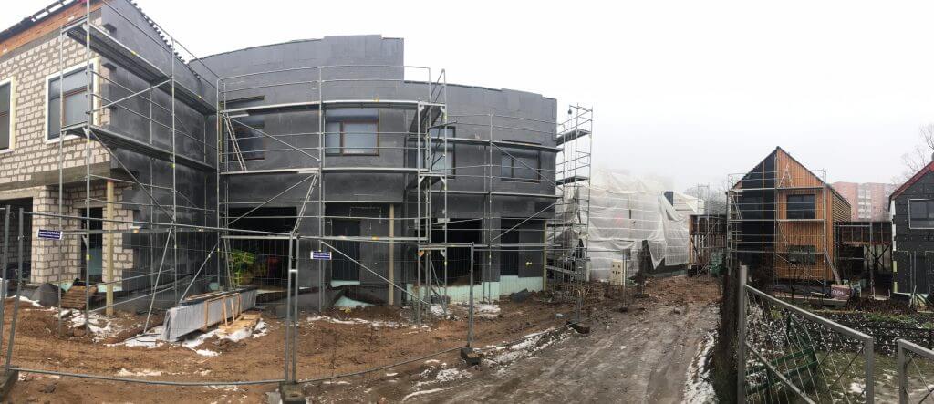 Baltupio krantas (Naujakiemio g. 21C, 23) - Row housing - construction photos