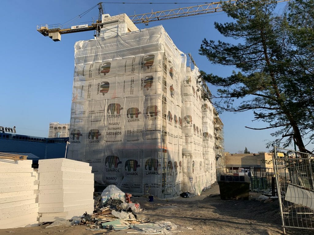 Paukščių takas 1 etapas (Ozo g. 41) - Multi apartment - construction photos