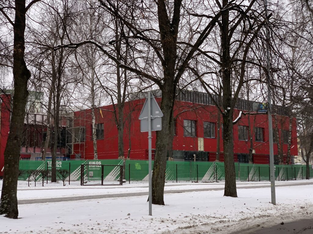 Vilniaus Joachimo Lelevelio inžinerijos gimnazijos rekonstrukcija ir priestatas (Minties g. 3) - Pamata vai vidējā izglītība - būvdarbu attēli