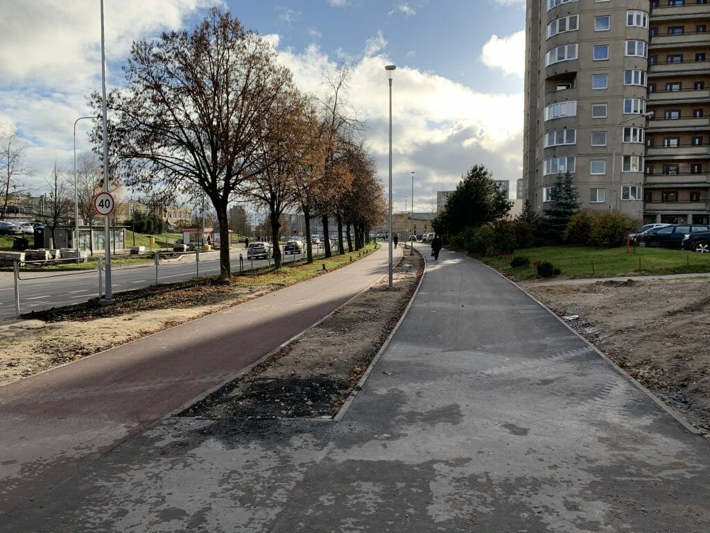 S. Stanevičiaus g. dviračių takas (S. Stanevičiaus g.) - Bike path - construction photos