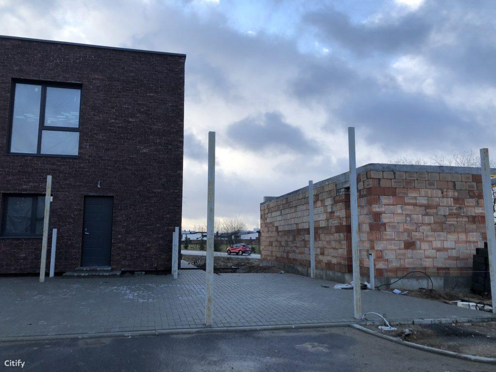 Herkaus alėjos (Notangos/Kulmo g.) - Row housing - construction photos