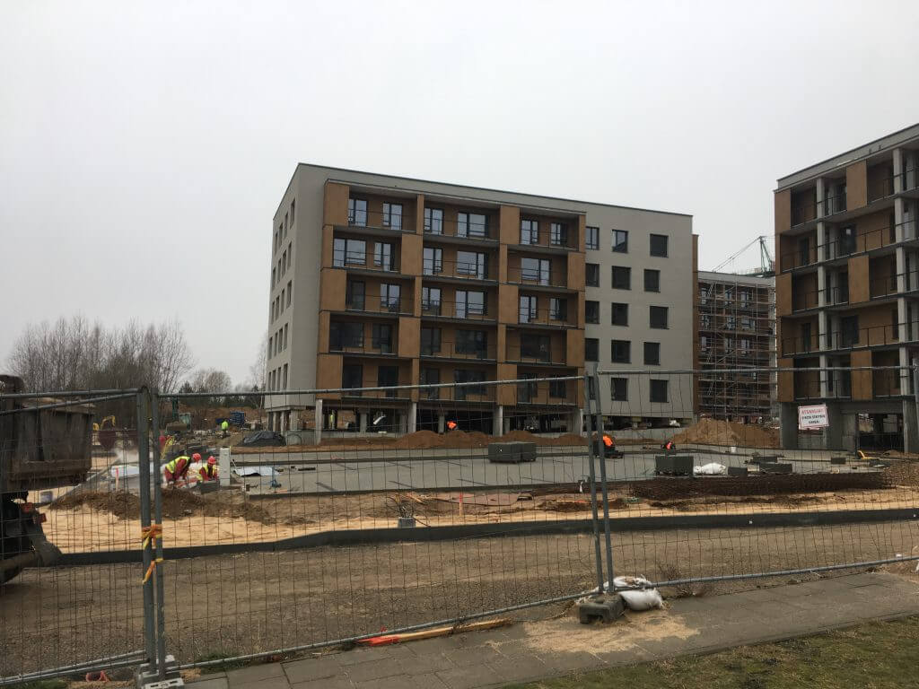 Martyno namai (M. Mažvydo g.) - Multi apartment - construction photos