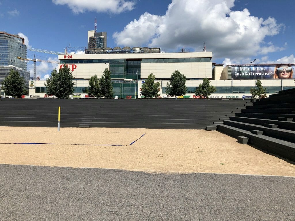 Neries dešiniosios krantinės (Upės g.) - Bike path, Sports field or court, Waterside - construction photos