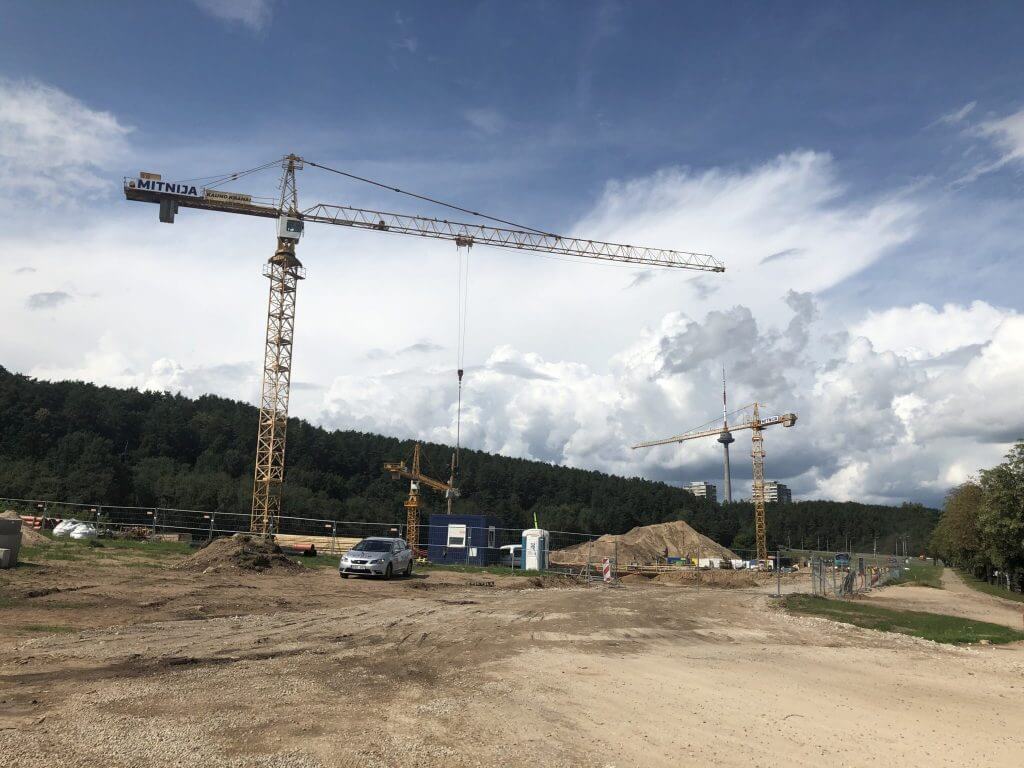 Business Garden Vilnius 1 etapas (Laisvės pr. 10) - Office center - construction photos