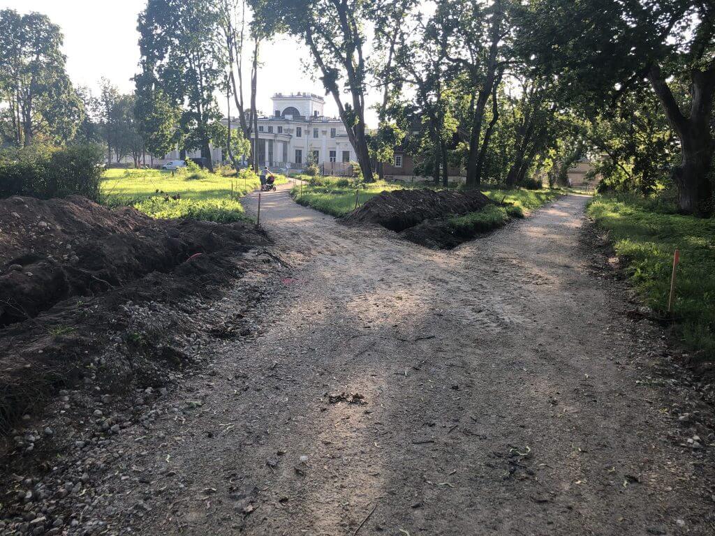 Trakų Vokės dvaro sodybos parkas (E. Andrė g.) - Park - construction photos