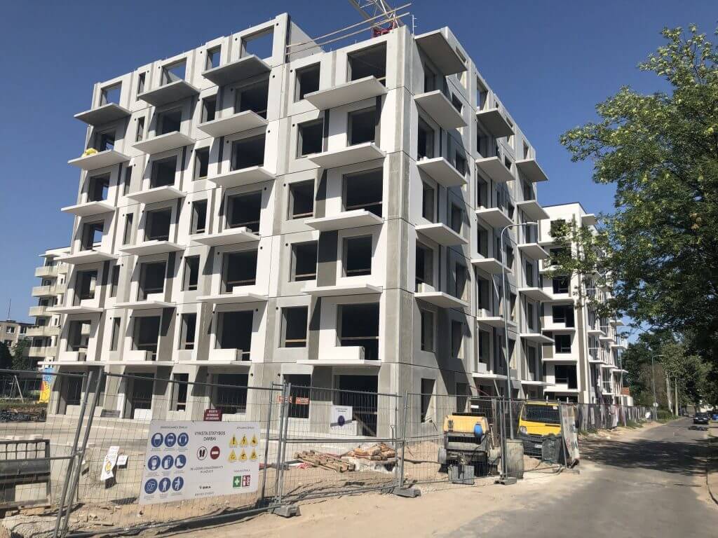 Namų pynės (Tuskulėnų g. 33) - Multi apartment - construction photos