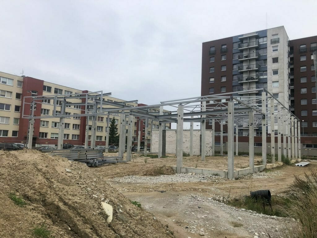 Baltijos pr. 12 (Baltijos pr. 12) - Tirdzniecības centrs - būvdarbu attēli