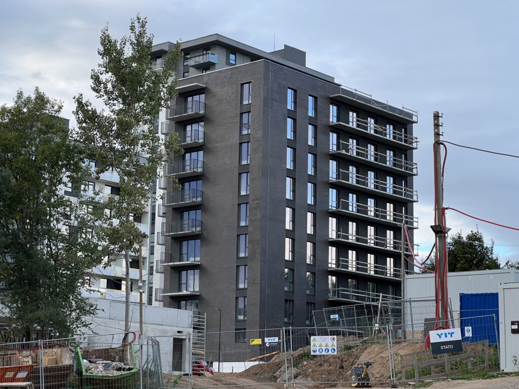 S15 (Spaudos g. 15) - Multi apartment - construction photos