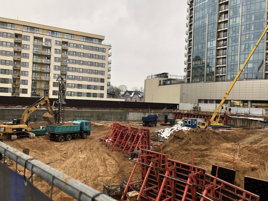 Wave (Savanorių pr. 5) - Office center - construction photos