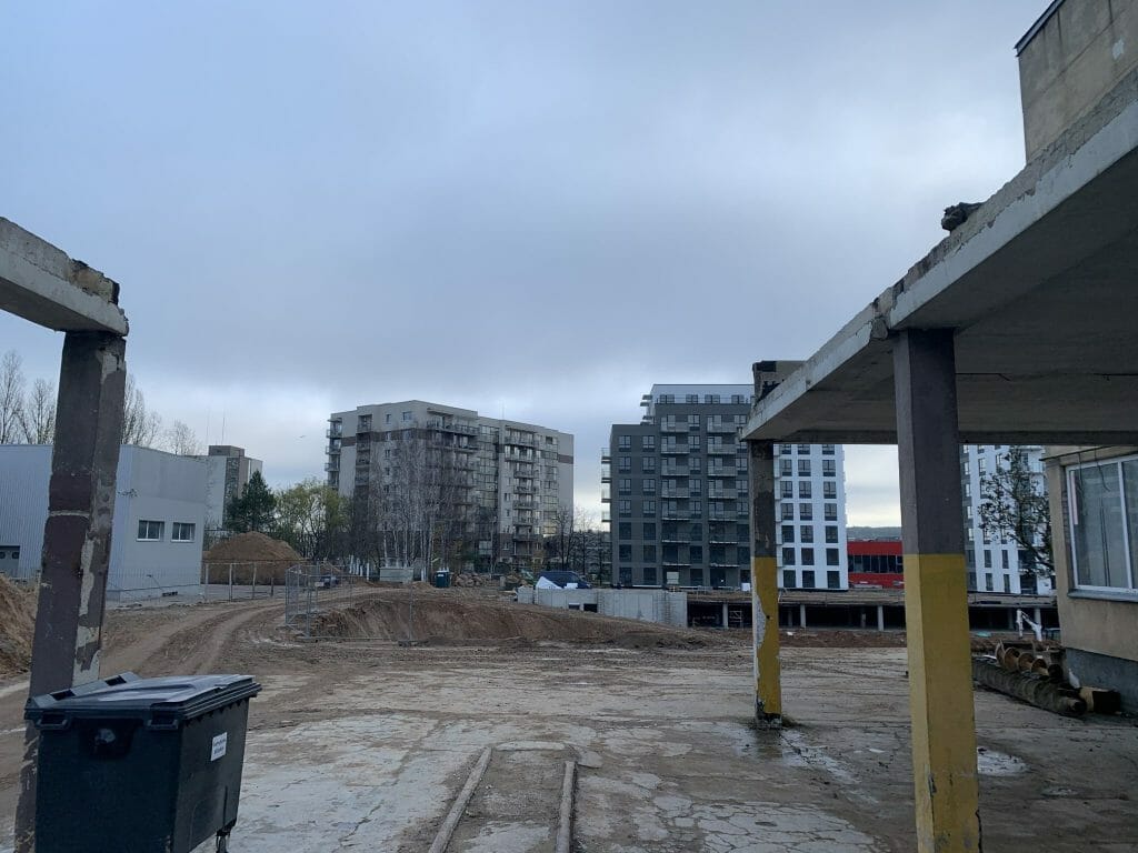 Verkių sodas 1 etapas (Verkių g. 39) - Multi apartment - construction photos