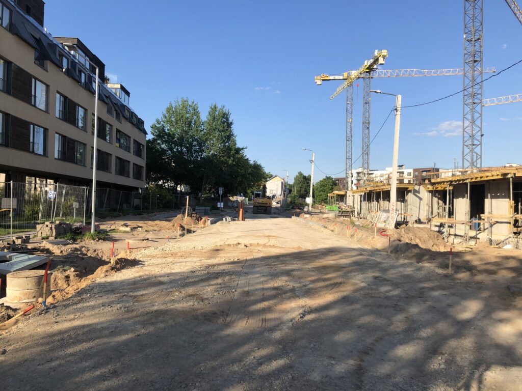 Žvėryno City (Paribio g. 12) - Multi apartment - construction photos