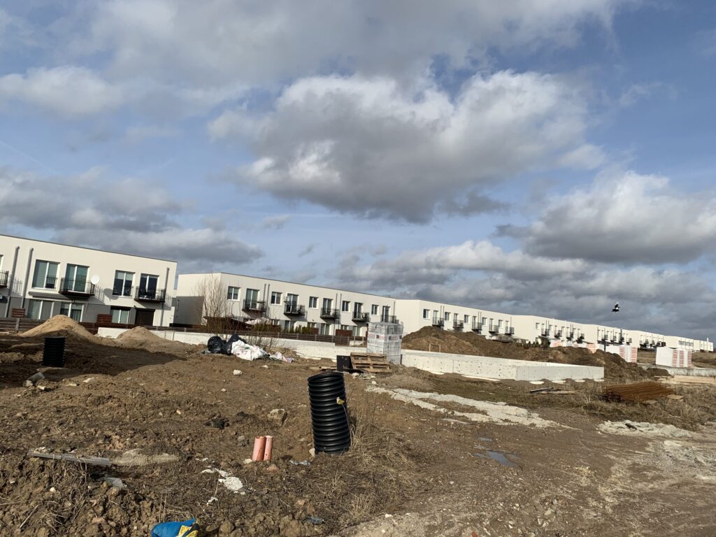 Giraitės terasos (Gervuogių g. 1, 2, 3, 5, 6, 7, 8, 9, 12 - 52 , Mėlynių g. 1, 1A, 2, 2A, 3, 3A, 4, 4A, 5, 5A - 26, 26A) - Private house community - construction photos