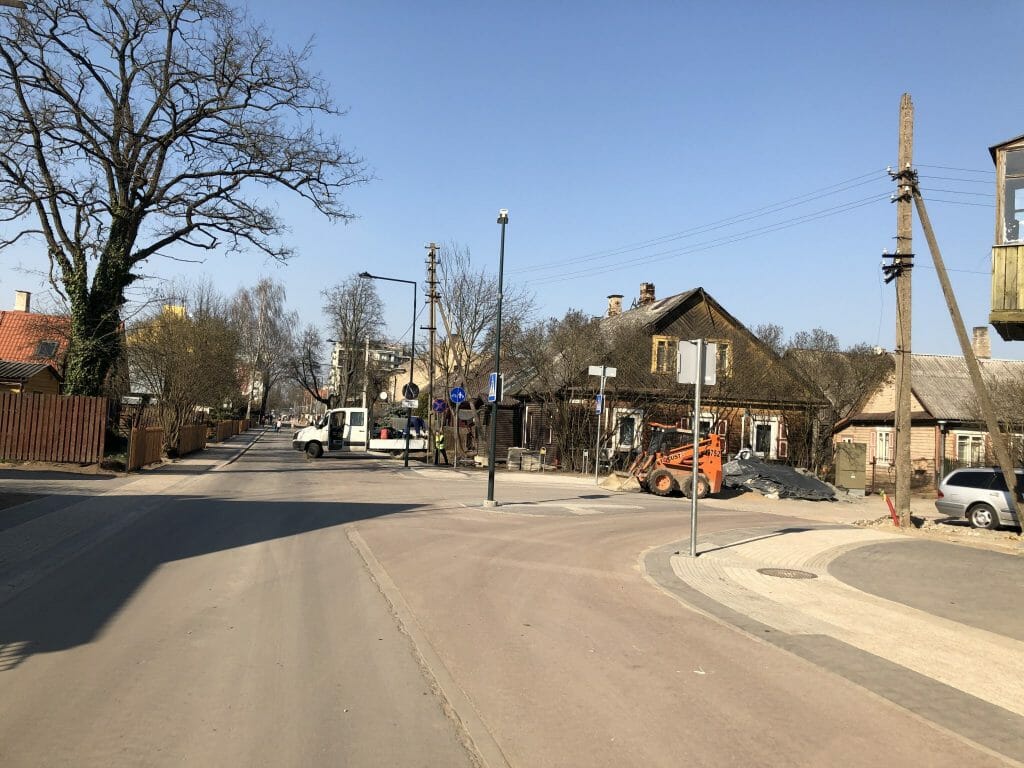 Giedraičių ir S. Fino g. (Giedraičių g.) - Bike path, Street - construction photos