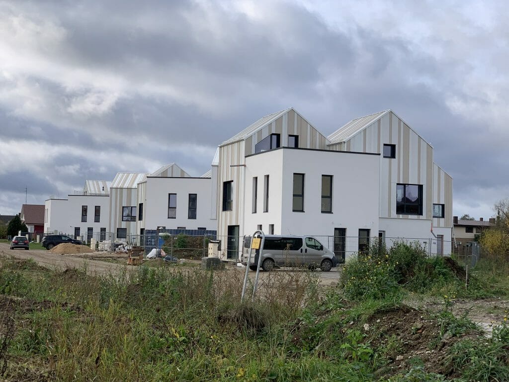 Skalvių vilos (Skalvių g. 23) - Row housing - construction photos