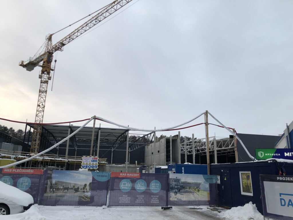 SEB arenos plėtra (Ąžuolyno g. 7) - Sports arena - construction photos