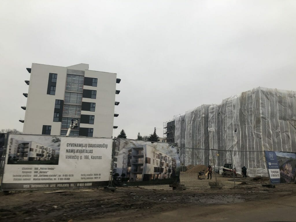 Arčiau Nemuno (Vokiečių g. 166) - Daugiabutis - statybų nuotraukos